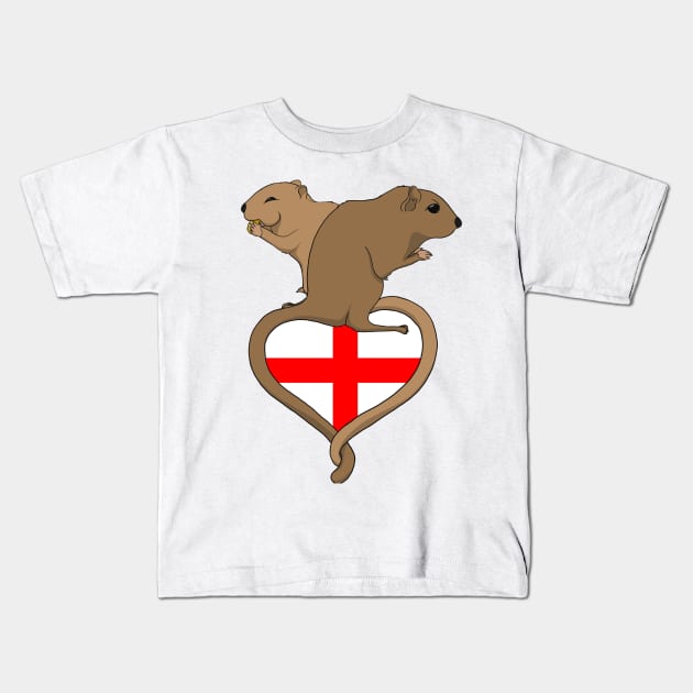 Gerbil England (light) Kids T-Shirt by RampArt